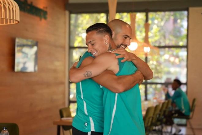 Antony y Amrabat, en la ciudad deportiva.