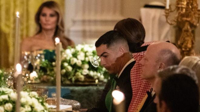 Cristiano Ronaldo estuvo invitado en la visita del heredero de Arabia Saudí por Donald Trump (Cord
