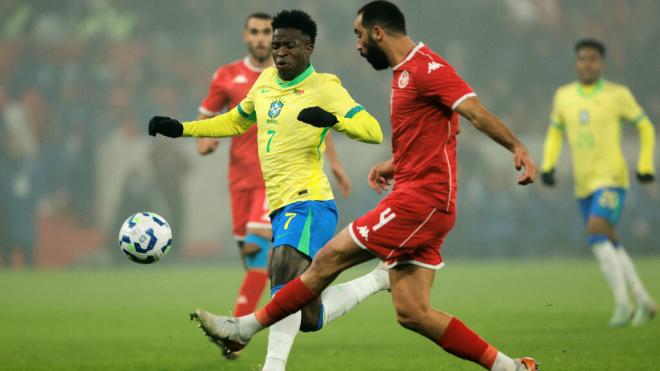 Vinicius Jr en el Brasil - Tunez (Foto: Cordon Press)