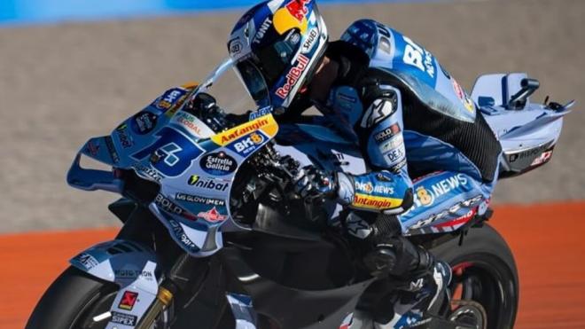 Álex Márquez, en los test de Valencia (Foto: Gresini Racing).