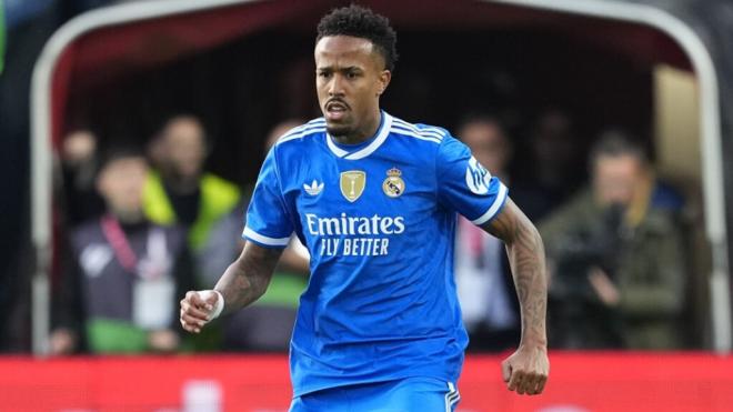 Militao en un partido con el Real Madrid (Foto: Europa Press)