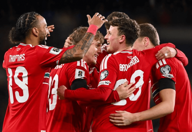 Gales humilló a la Macedonia de Stole Dimitrievski (Foto: Instagram)