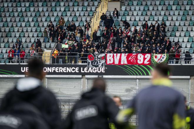 La afición del Rayo Vallecano en Conference League (Cordon Press)