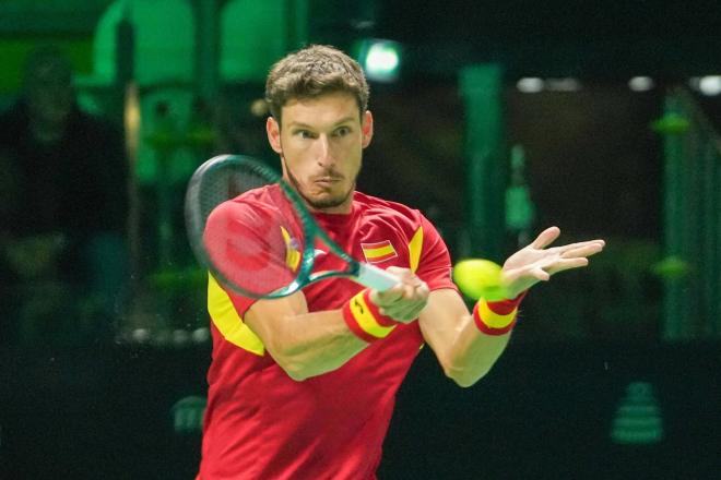 Pablo Carreño cae ante Jakub Mensik en el primer partido de la Copa Davis (Foto: Cordon Press).