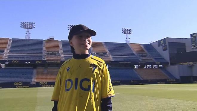 Lucas estuvo en el estadio del Cádiz, el Nuevo Mirandilla.