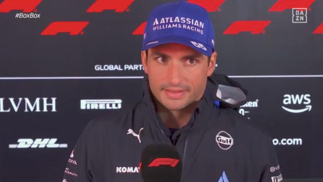 Carlos Sainz, en Las Vegas (Foto: DAZN).