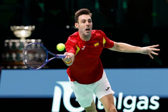 Marcel Granollers, durante el partido de Copa Davis de España (Foto: EFE).