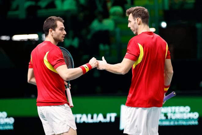 Marcel Granollers y Pedro Martínez, ante la República Checa (Foto: EFE).