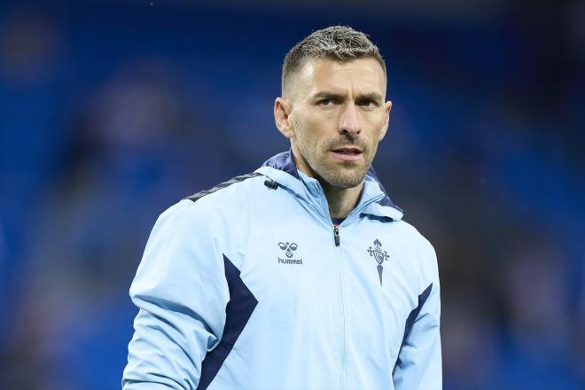 Vicente Guaita, antes de un partido del Celta de Vigo la pasada temporada (FOTO: Europa Press).