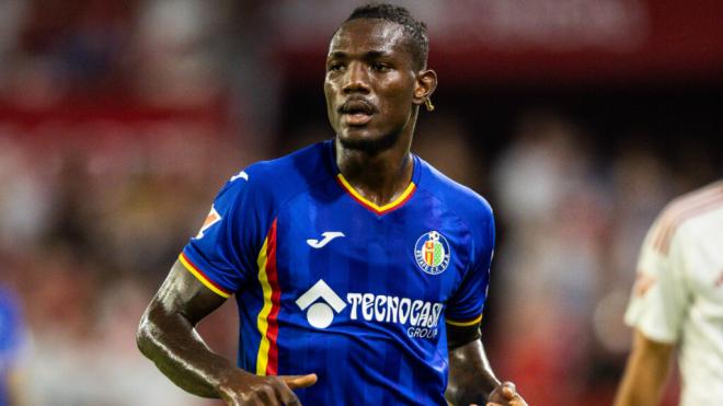 Christantus Uche con el Getafe (Cordon Press)