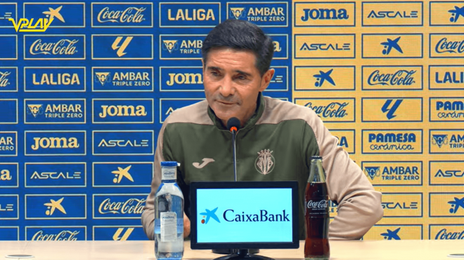 Marcelino García Toral, en sala de prensa antes del Villarreal-Mallorca.
