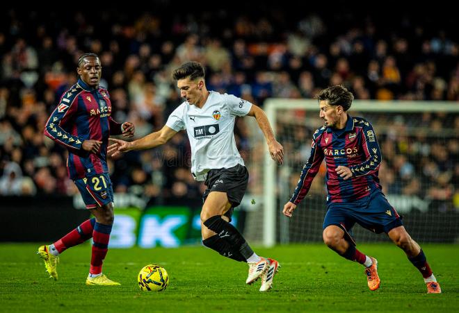 Pepelu en el Valencia CF -Levante UD (Foto: VCF)