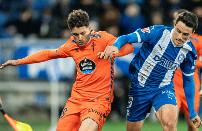 Pablo Durán en Mendizorroza (Foto: Celta).