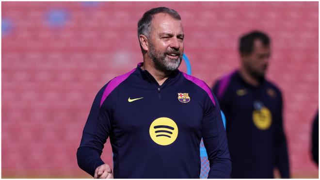 Hansi Flick, en el Spotify Nou. (Europa Press)