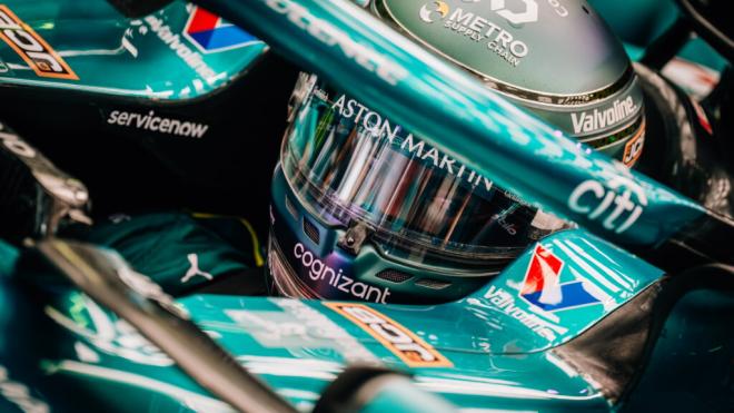 Lance Stroll, en Las Vegas (Foto: Aston Martin).