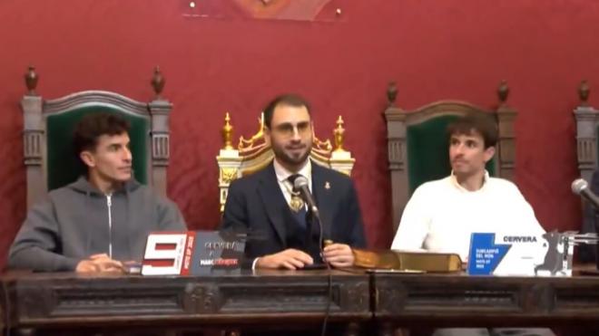 Álex y Marc Márquez, en Cervera