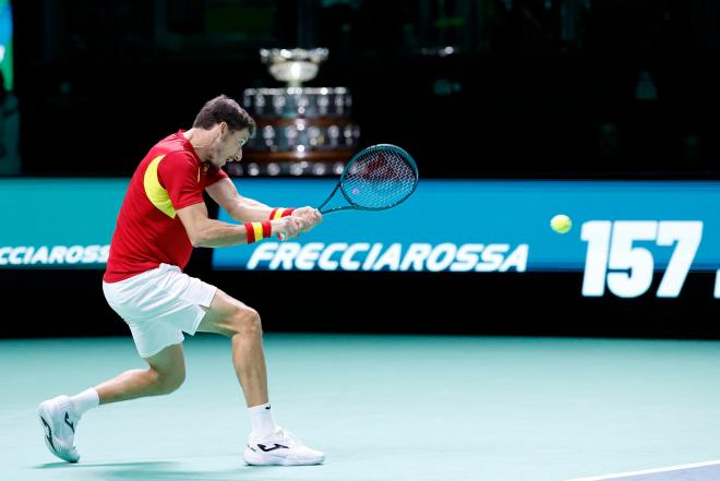Pablo Carreño, en semifinales de la Copa Davis (Foto: EFE).