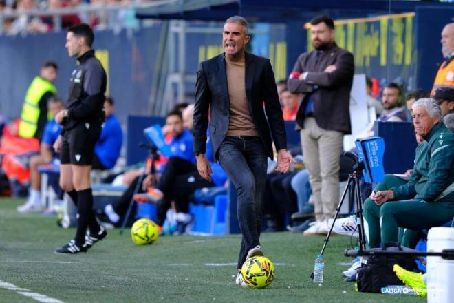 Gaizka Garitano, durante el Cádiz-Cultural Leonesa (Foto: LALIGA).