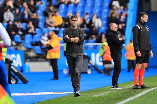 Antonio Hidalgo, durante el Deportivo-Ceuta (Foto: LALIGA).