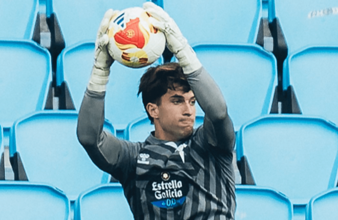 Coke Carrillo ante la Ponferradina (Foto: Celta).