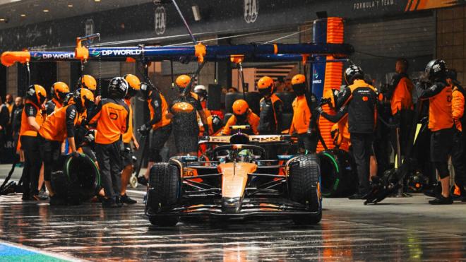 Lando Norris, durante el GP de Las Vegas (Foto: McLaren).