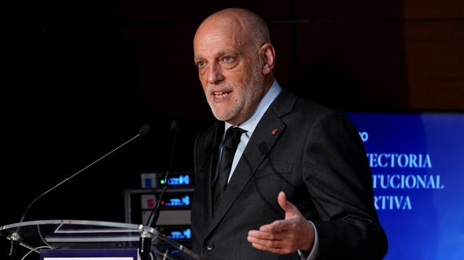 Javier Tebas en un acto (Foto: Europa Press)