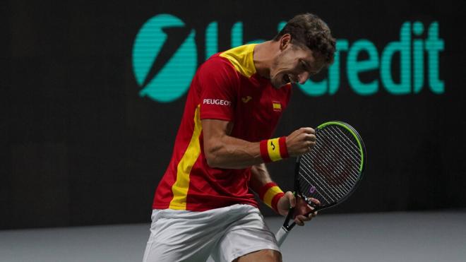 Pablo Carreño intentó sumar el primer punto en el Italia-España