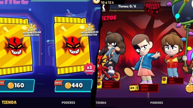 Las skins de Stranger Things en los sobres extraños de Brawl Stars