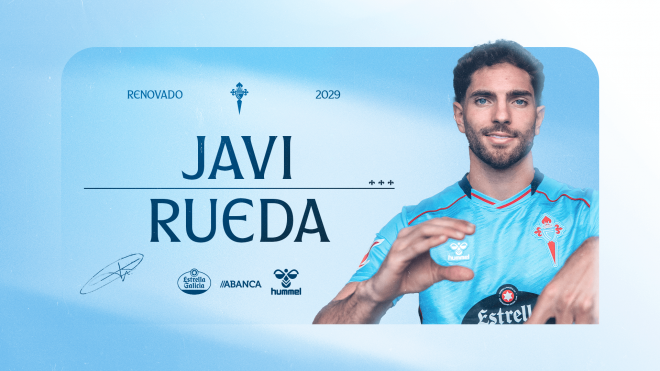 Javi Rueda, celeste hasta 2029 (Foto: Celta).