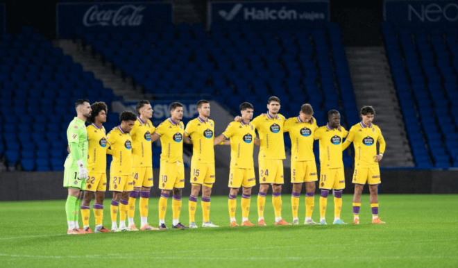 El once inicial del Real Valladolid ante la Real Sociedad B