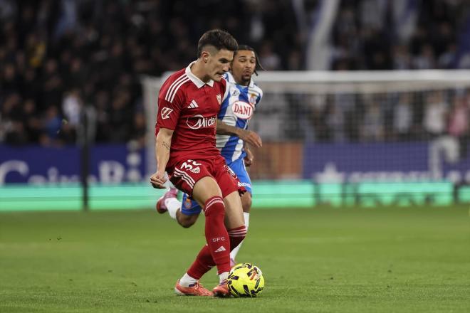 Castrín, ante el Espanyol (Foto: Europa Press).