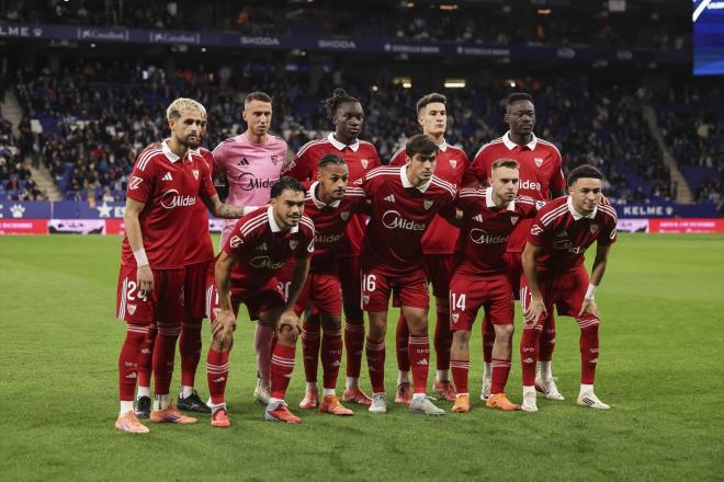 El once del Sevilla ante el Espanyol (Foto: AFP7/Europa Press).