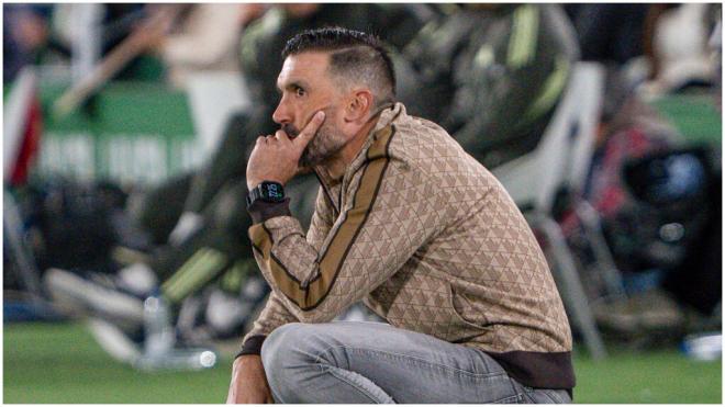 Eder Sarabia, durante el Elche - Real Madrid. (EFE)
