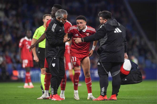 Rubén Vargas, lesionado en el Espanyol - Sevilla (Foto: Cordon Press).