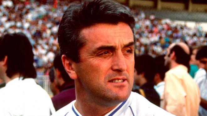 Radomir Antić, en el Santiago Bernabéu, en julio de 1991. (Foto: Cordon Press)