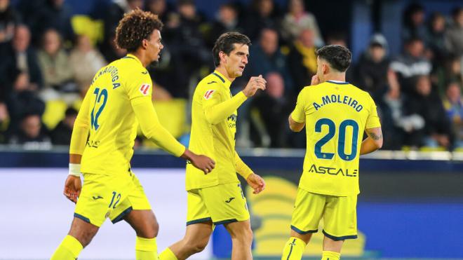 Los jugadores del Villarreal durante un partido (Fuente: Europa Press)