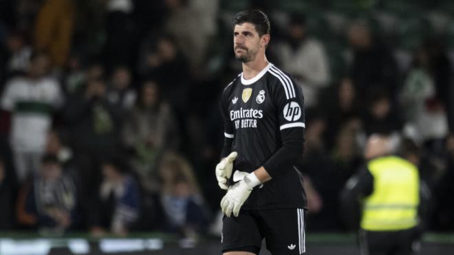 Thibaut Courtois, en el partido contra el Elche (Europa Press)