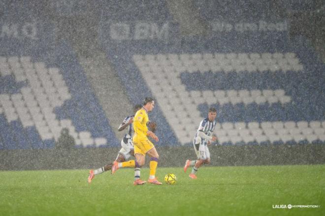 Sergi Canós, ante la Real Sociedad B.