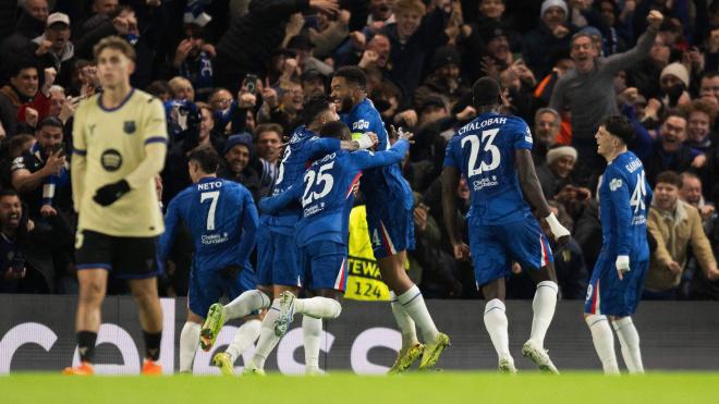 El Chelsea celebra uno de los goles al FC Barcelona (Foto: CordonPress).