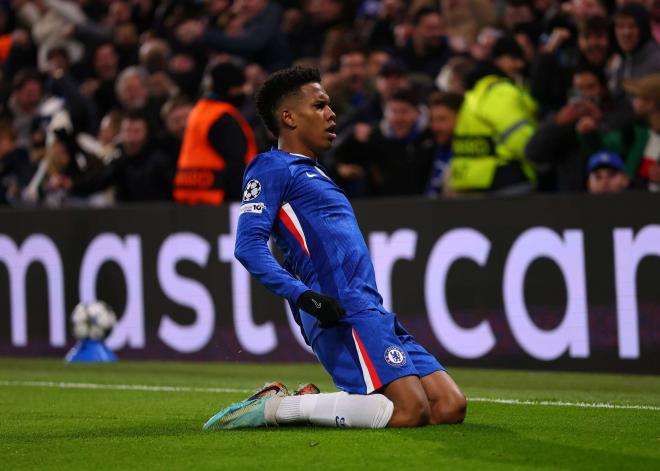 Estevao celebrando su gol contra el FC Barcelona (Cordon Press)