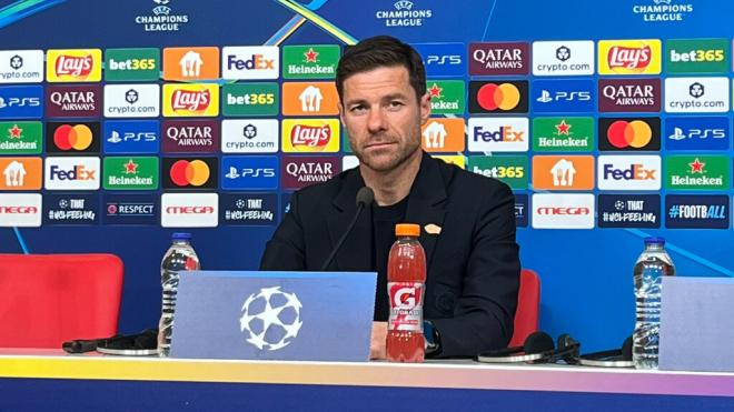 Xabi Alonso en rueda de prensa (Redes Sociales)