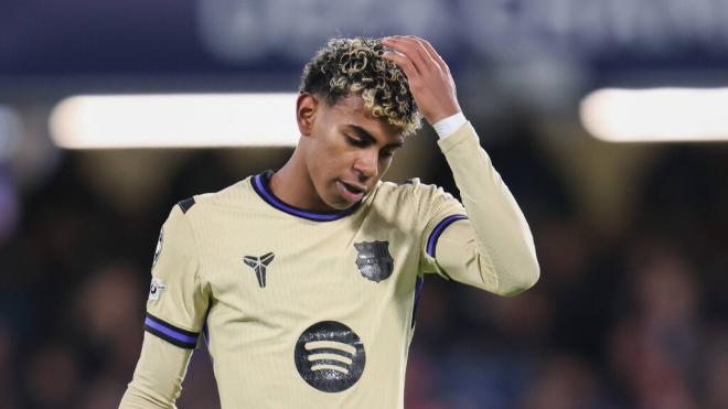 Lamine Yamal no ha conseguido refrendar sus comentarios de redes en los partidos del Barcelona (fot