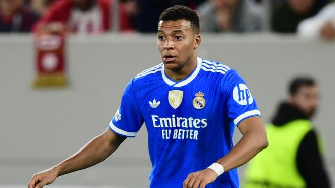 Kylian Mbappé, durante el Olympiacos-Real Madrid (foto: Europa Press).