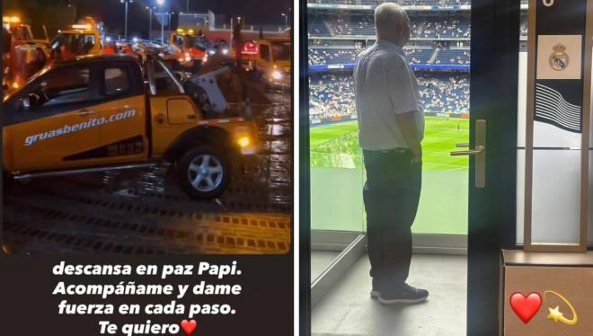 Stories de Raúl Asencio por la muerte de su abuelo (FOTO: Instagram).
