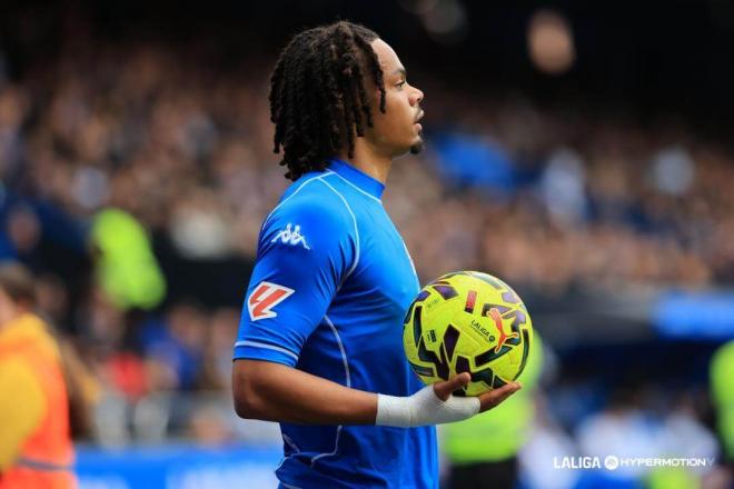 Lucas Noubi, en un partido del Dépor (FOTO: LALIGA).