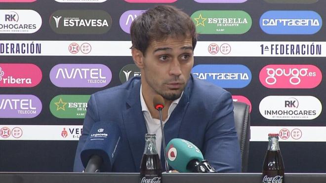 Alejandro Arribas, nuevo hombre fuerte del FC Cartagena (Captura TV)