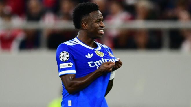 Vinicius celebrando su gol anulado (Europa Press)