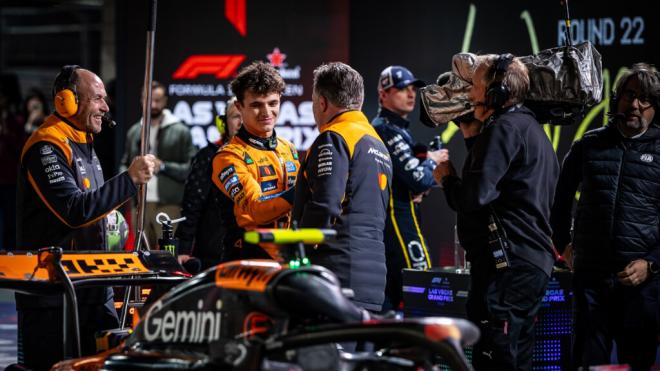 Lando Norris, de McLaren, en Las Vegas (Foto: Europa Press).