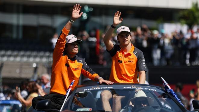 Lando Norris y Oscar Piastri, compañeros en McLaren, en México (Foto: Europa Press).