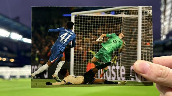 La foto del gol de Estevao que ha subido el Chelsea para responder al Barça (@ChelseaFC)